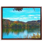 Framed Print Missouri River at Fort Benton Montana Print 16 by 20 and other variants