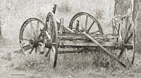 Wagon Black and White Photo Greeting Cards/Note Cards - Set/8