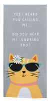 Kay Dee Designs Cat Patch Cool Cat Dual Purpose Terry Towel
